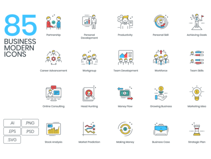 85 Business Modern Icons